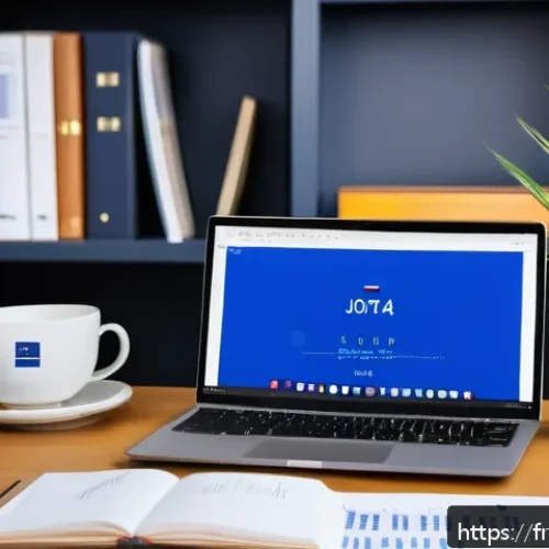 번역 견적 산출 방법과 사례 - A professional translator&rsquo;s workspace featuring a sleek modern desk with a high-resolution monitor d...